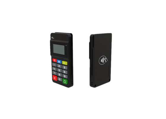 Impressora terminal pos portátil preta com design elegante