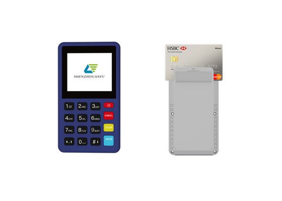 Máquina portátil com mini touch screen EMV PCI 5.0 certificada
