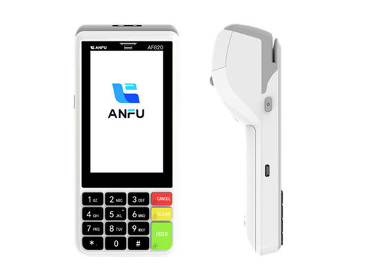 BT Wireless POS Terminal Scan 1D 2D QR Barcode Scanner com NFC e impressora de 58mm tudo em um