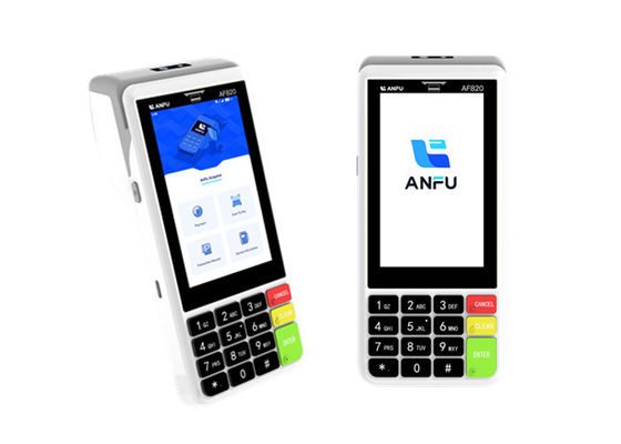 ANFU AF820 Handheld Android 13 POS Machine With Code Scanner 4G/Wireless/WIFI Portable Mobile POS System Sistema móvel portátil com sistema de mensagens eletrônicas