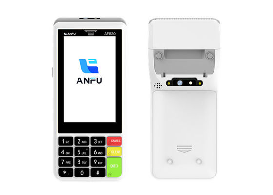 ANFU Smart POS Terminal com impressora touch screen POS Machine POS de mão com NFC