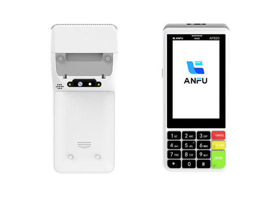 ANFU Smart POS Terminal com impressora touch screen POS Machine POS de mão com NFC